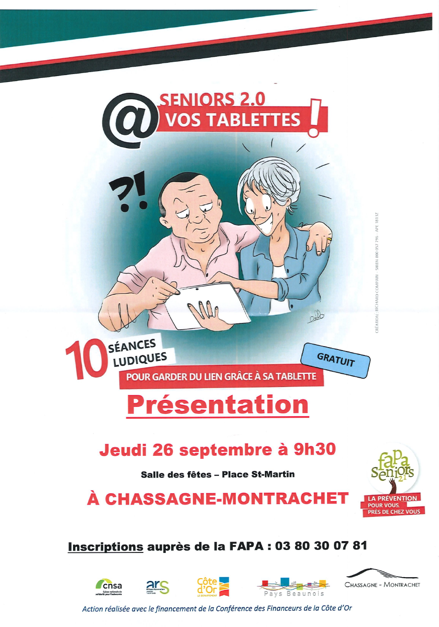 Affiche atelier numérique seniors