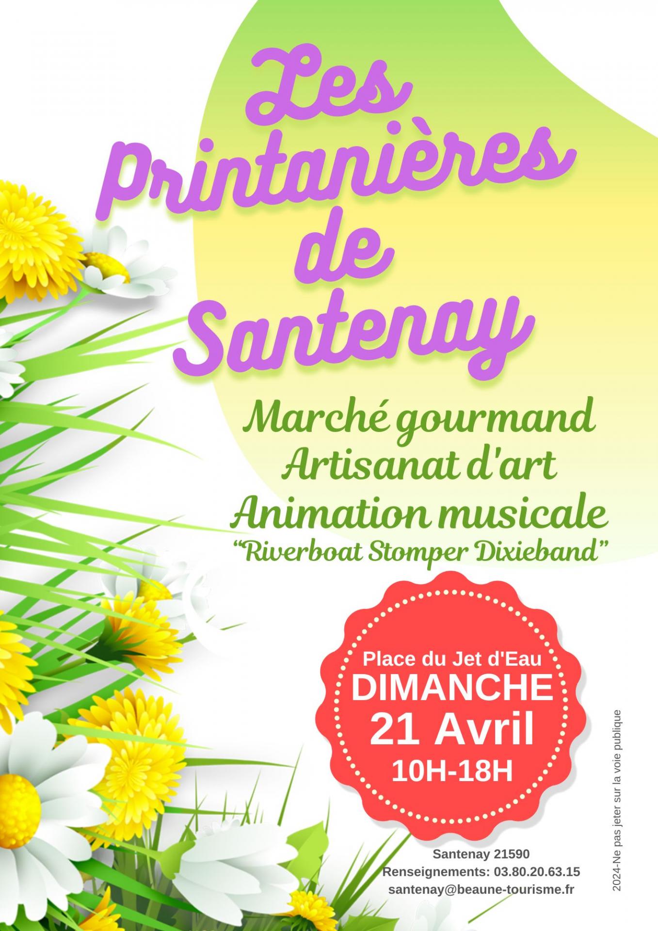 affiche des printanières de Santenay