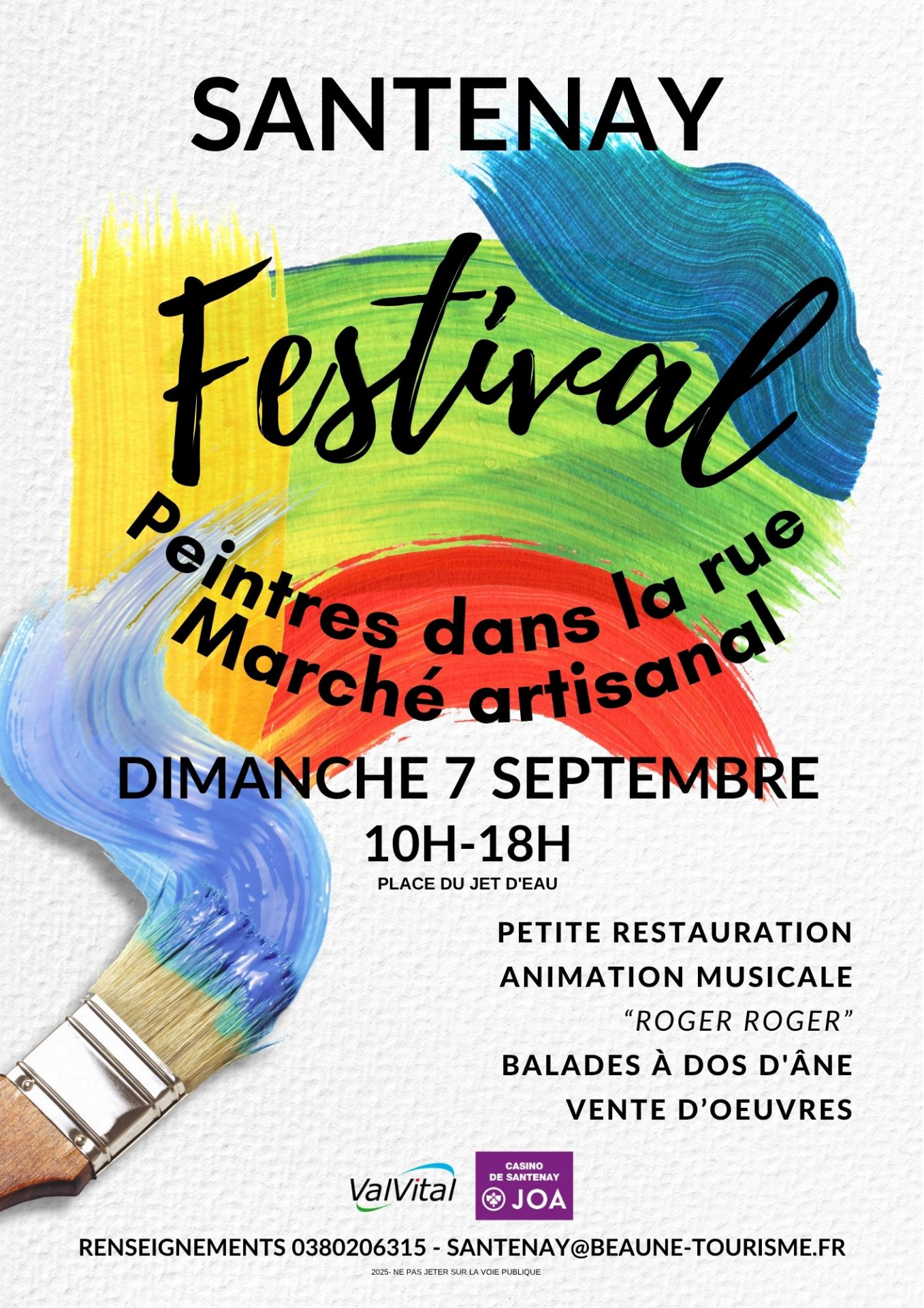 affiche festival de peinture