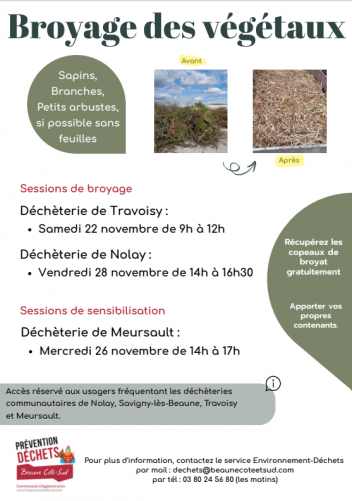 affiche broyage végétaux