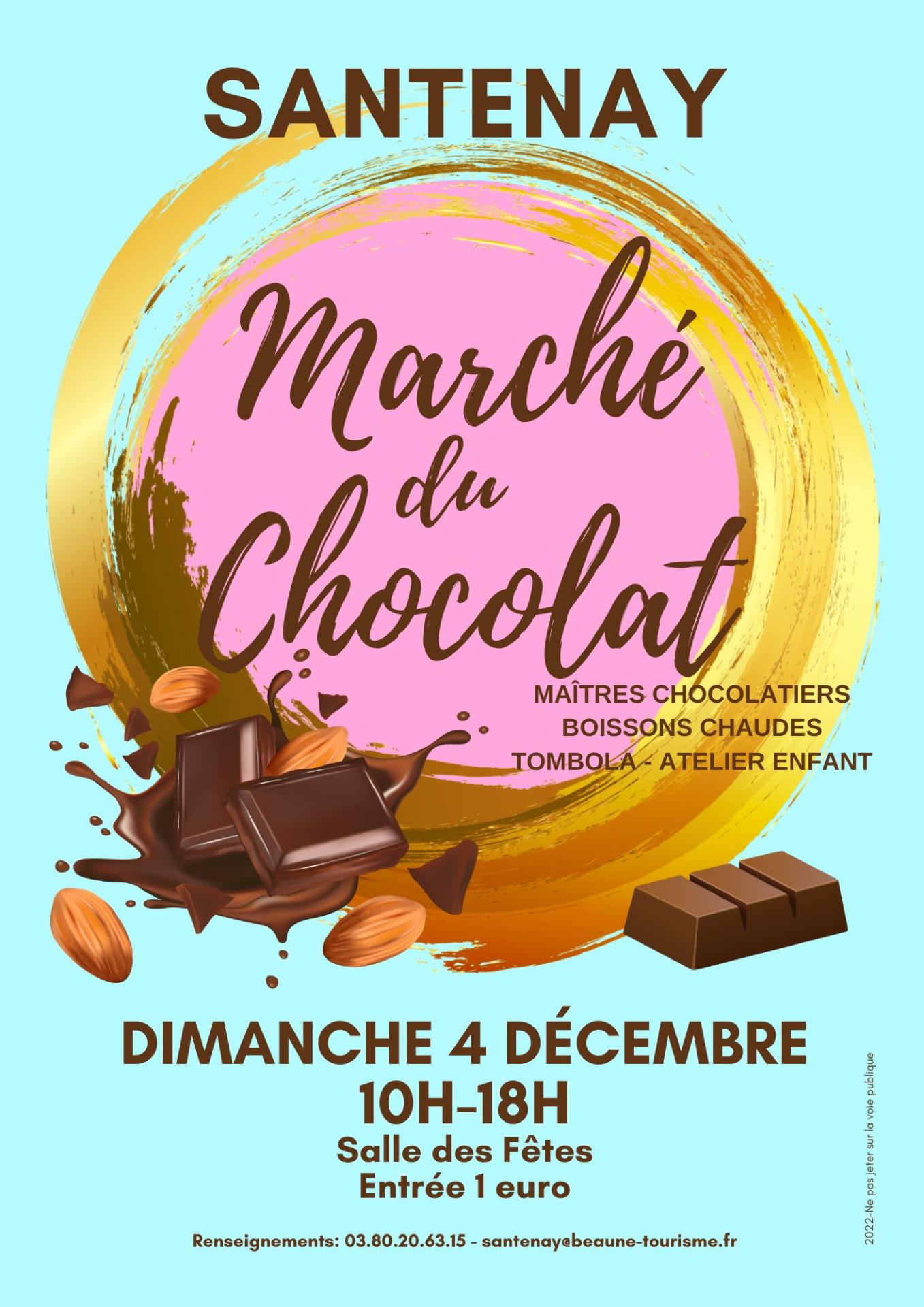 affiche marche du chocolat du 4 décembre