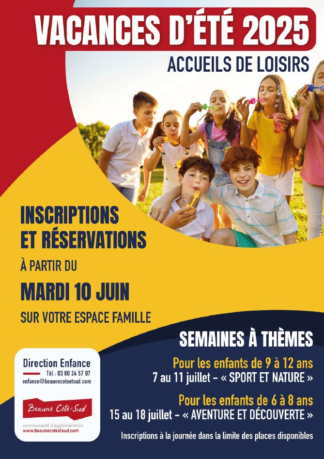 Affiche CABCS Vacances d'été