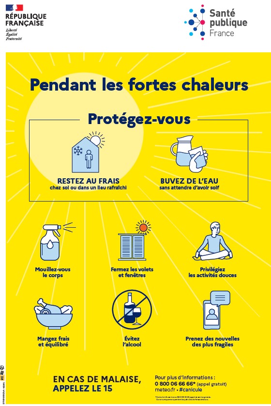 affiche prévention canicule