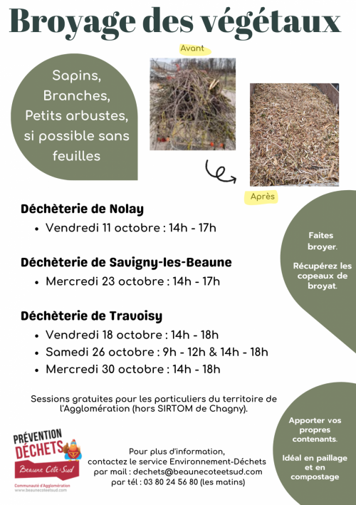 affiche broyage vegetaux